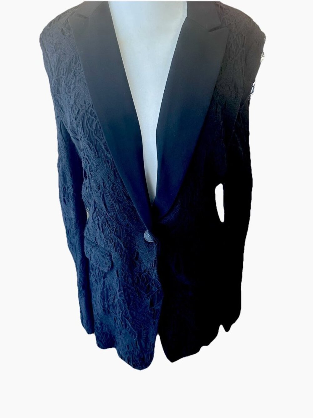 RAG & BONE Tuxedo Lace Blazer Jacket Size 4